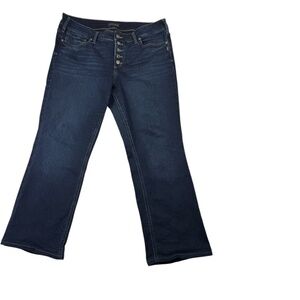 Women's Boot Cut Jeans - Dark Blue